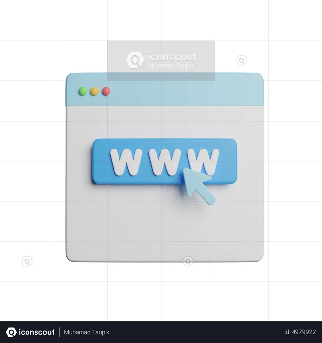 Sitio web  3D Icon