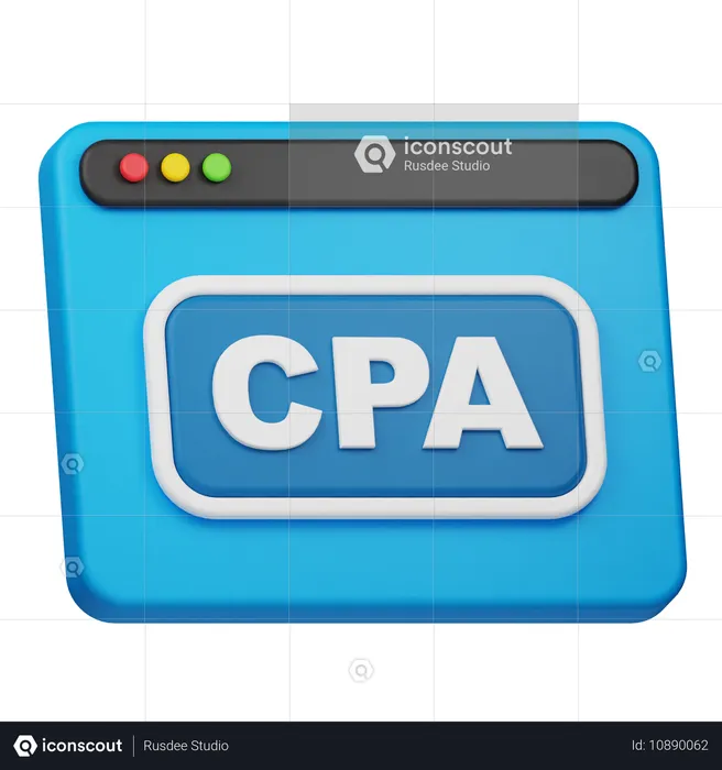 Sitio web de cpa  3D Icon