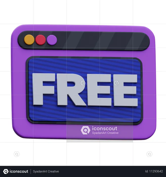 Sitio web gratuito  3D Icon