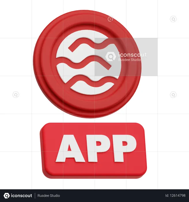 Six applications  3D Icon