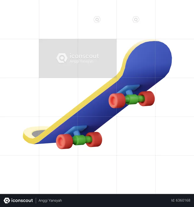 Skate Board  3D Icon
