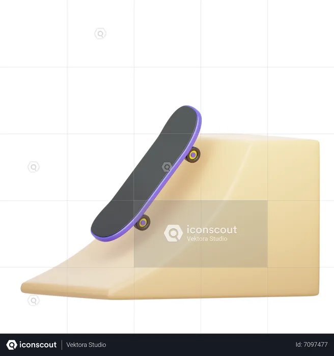 Skateboard  3D Icon