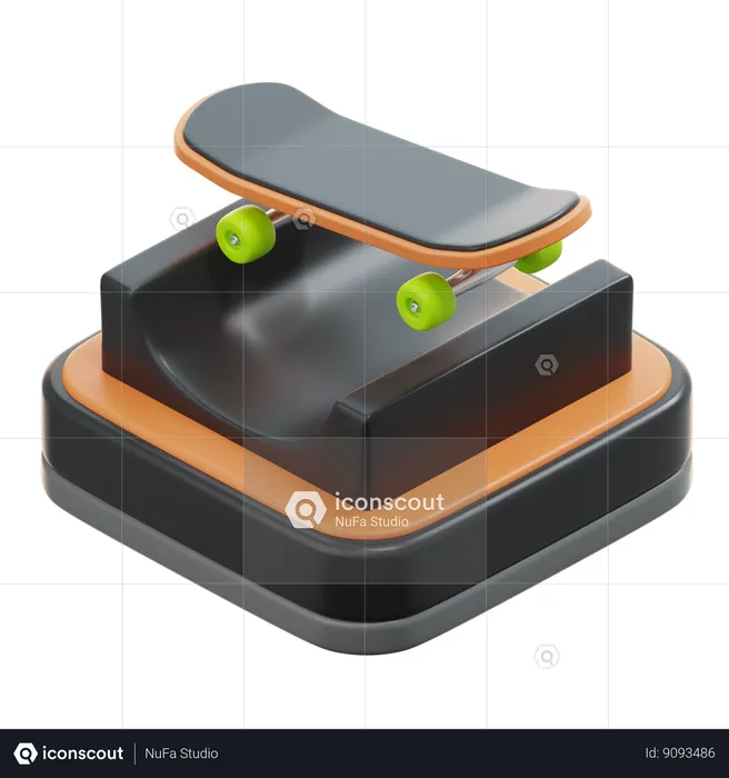 Skateboard  3D Icon