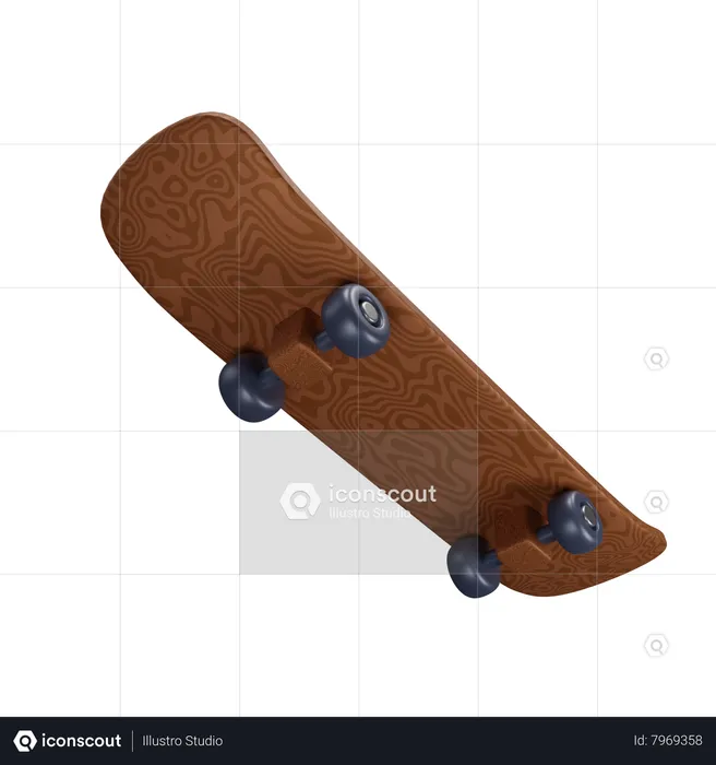 Skateboard  3D Icon