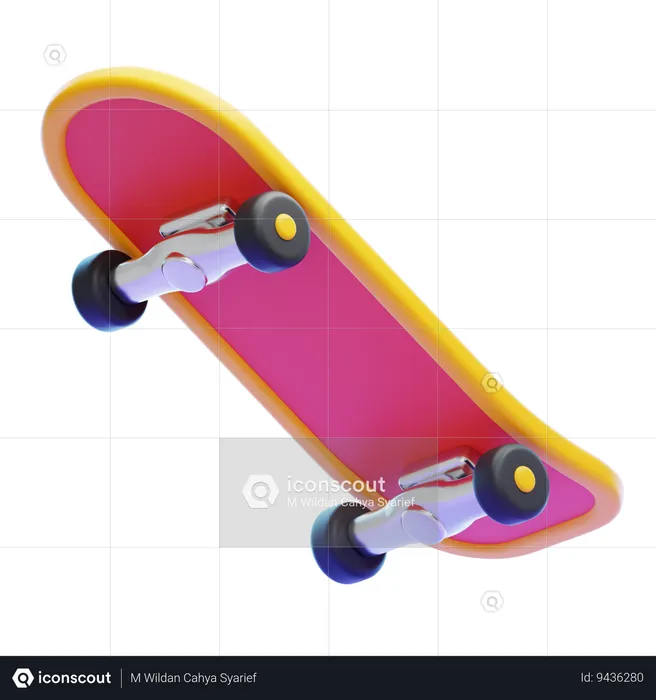 SKATEBOARD  3D Icon