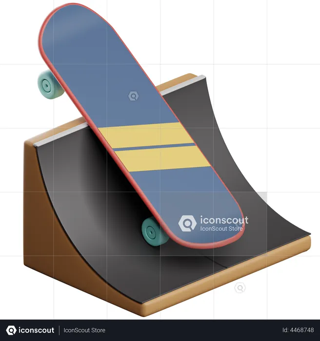 Skateboarding  3D Icon