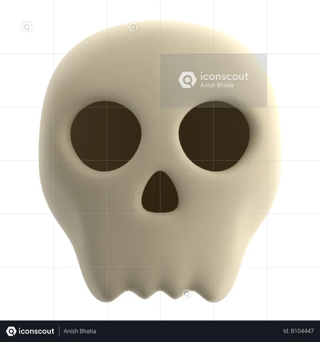 Skeleton Head  3D Icon