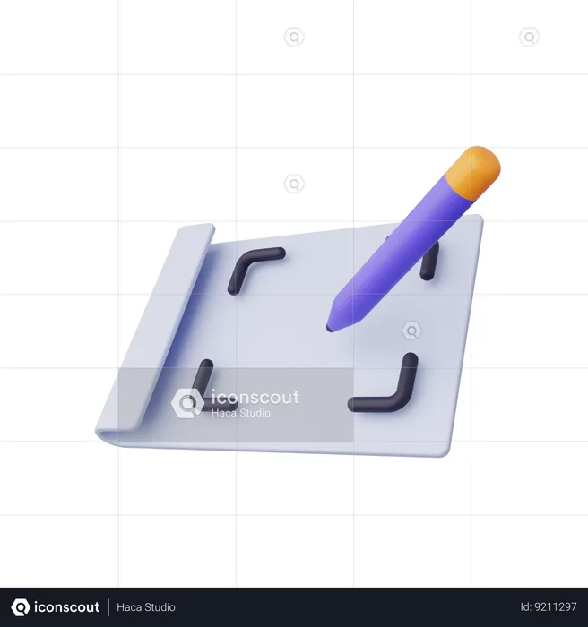 Sketch  3D Icon