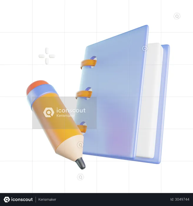 Sketch Book  3D Icon