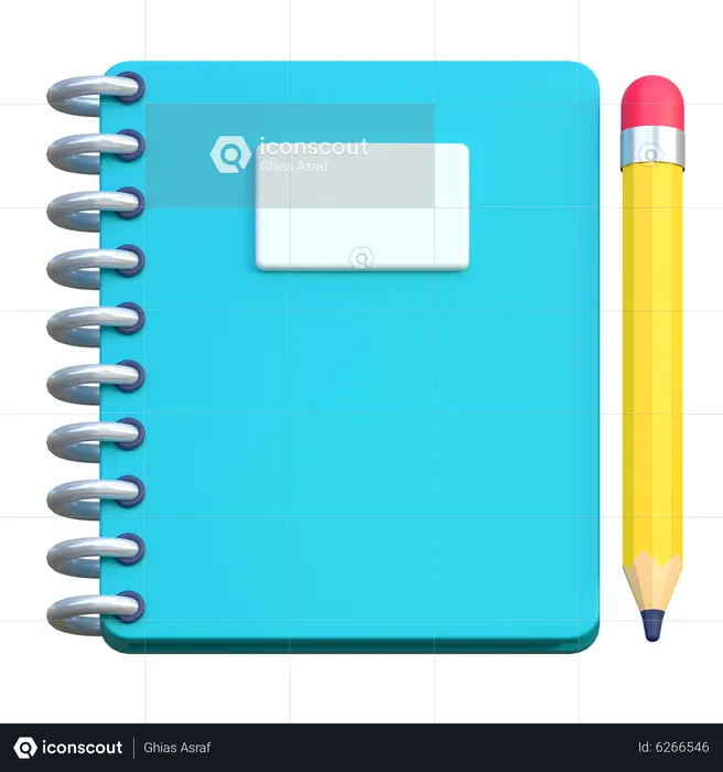 Sketch Book  3D Icon