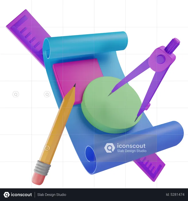 Sketching Tools  3D Icon