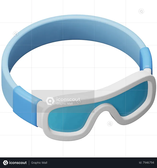 Ski Glasses  3D Icon