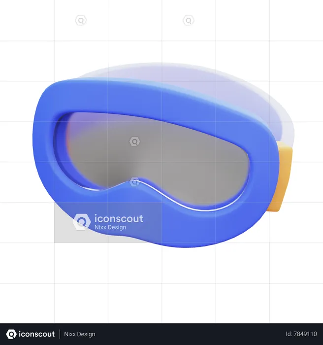 Ski Glasses  3D Icon