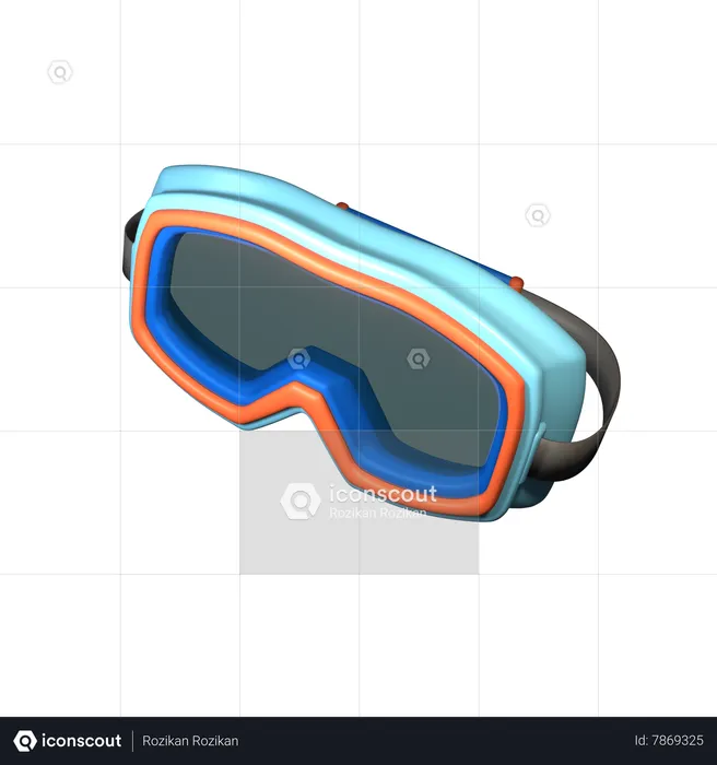 Ski Goggles  3D Icon