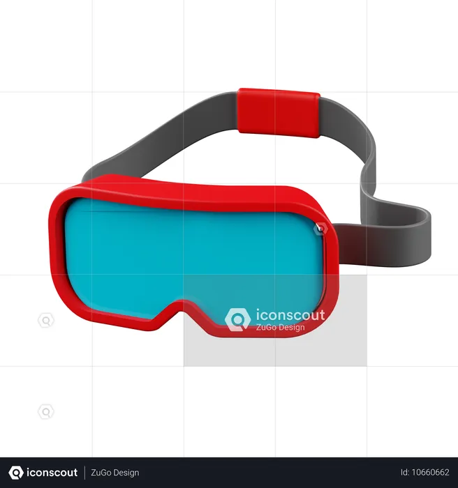 Ski Goggles  3D Icon