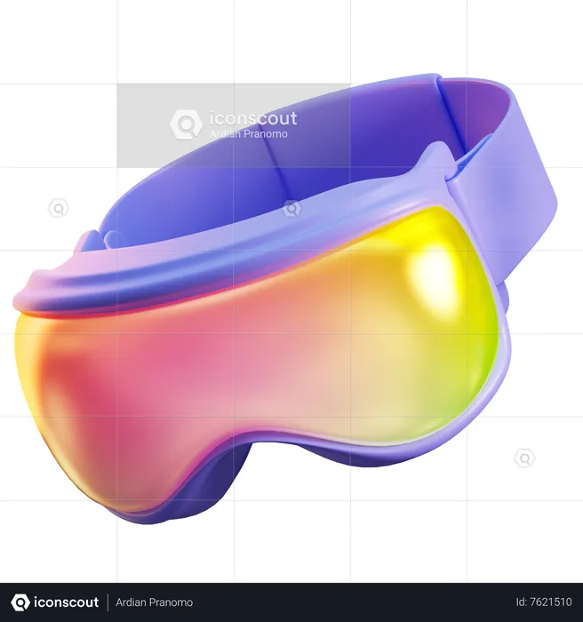 Ski Goggles  3D Icon