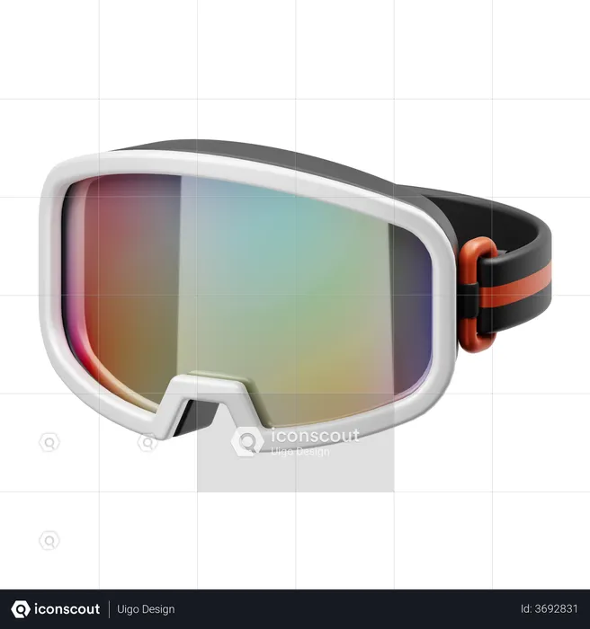 Ski Goggles  3D Illustration