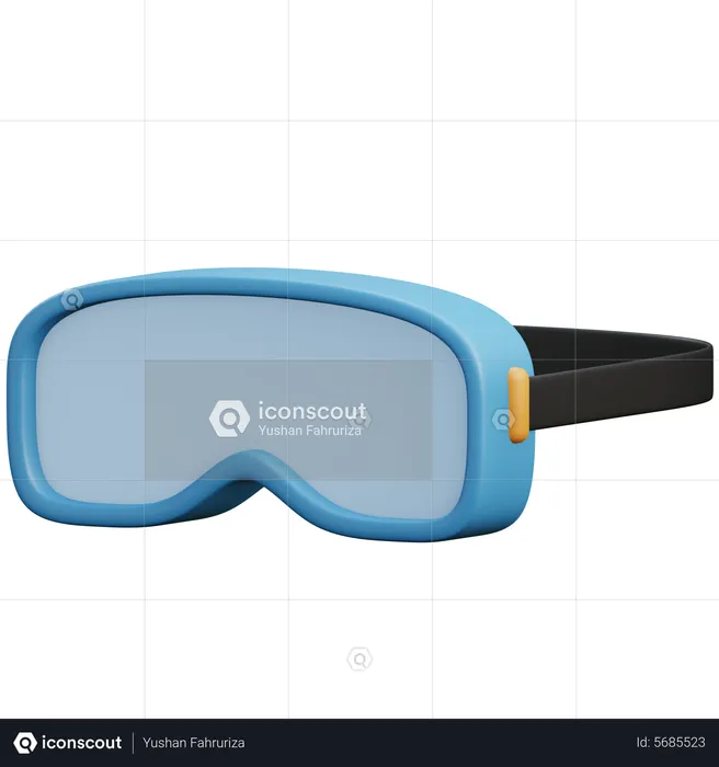 Ski Goggles  3D Icon