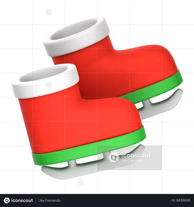 Ski Shoes  3D Icon