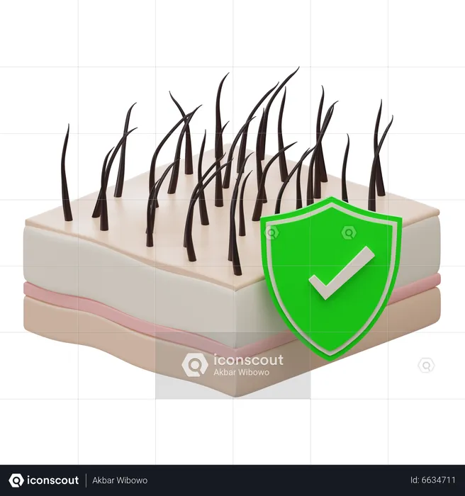 Skin Protection  3D Icon
