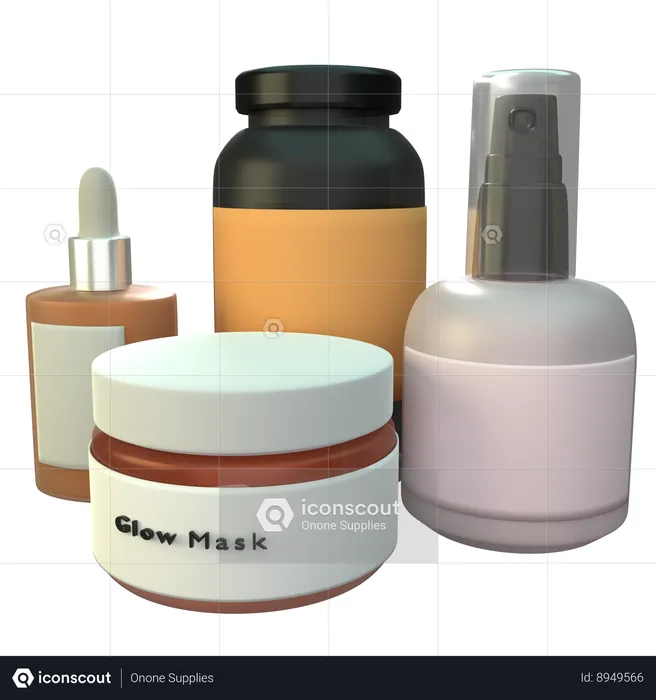 Skincare Products  3D Icon