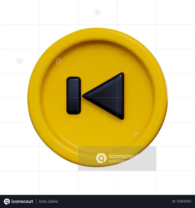 Skip Button  3D Icon