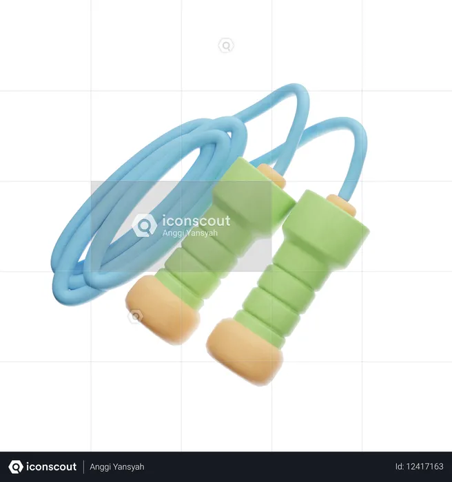 Skipping Rope Clay  3D Icon