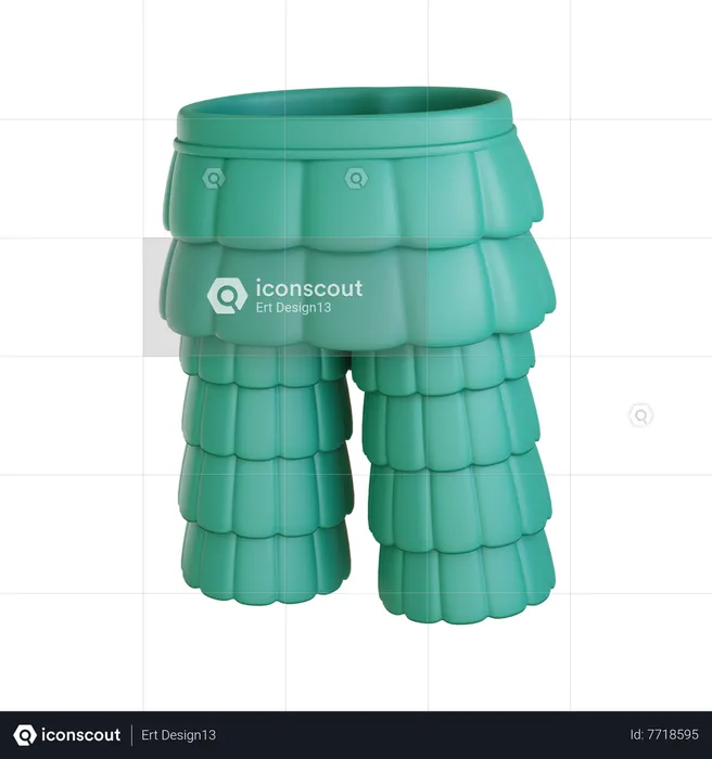 Skirt Pants  3D Icon