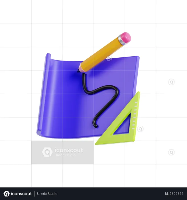 Skizzierung  3D Icon