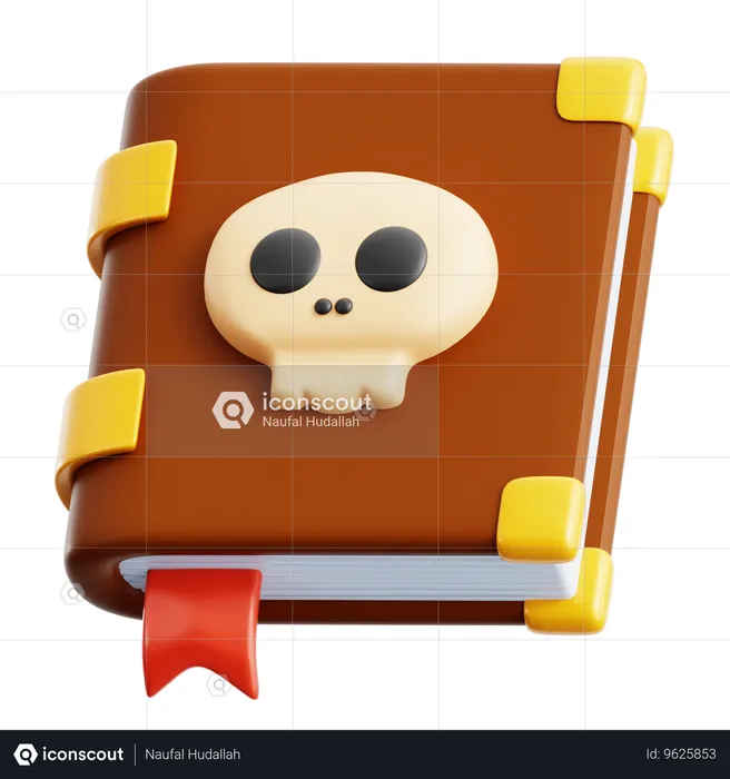 Skull Book  3D Icon