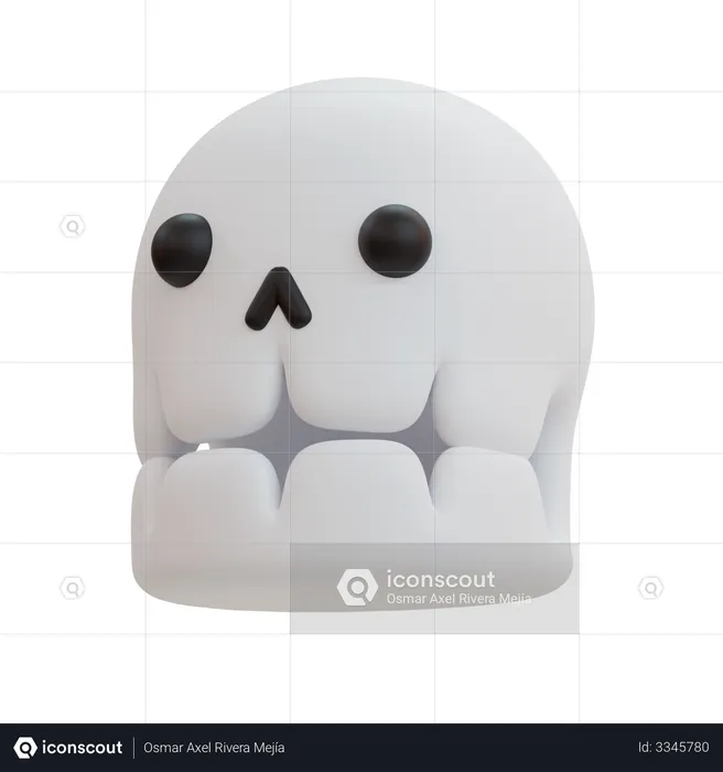 Skull Candy  3D Illustration