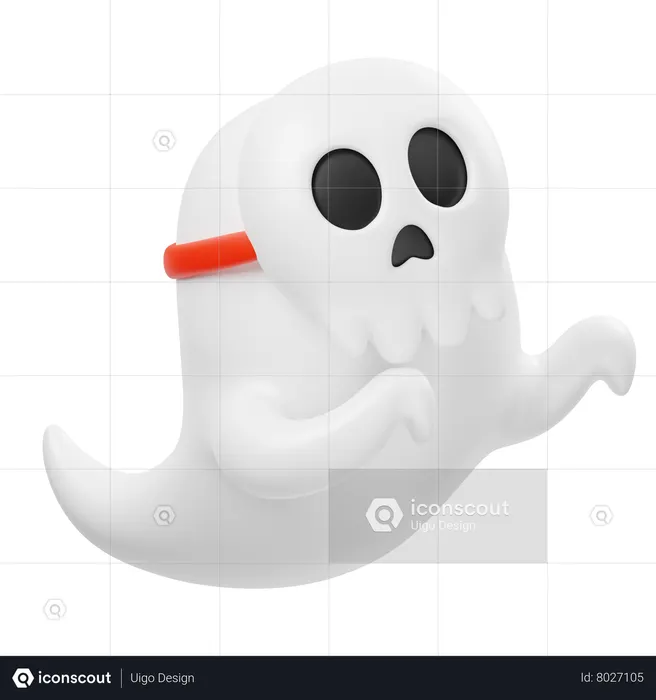 Skull Ghost  3D Icon