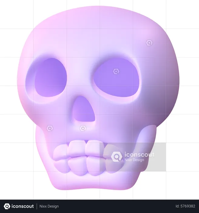 Skull Head  3D Icon