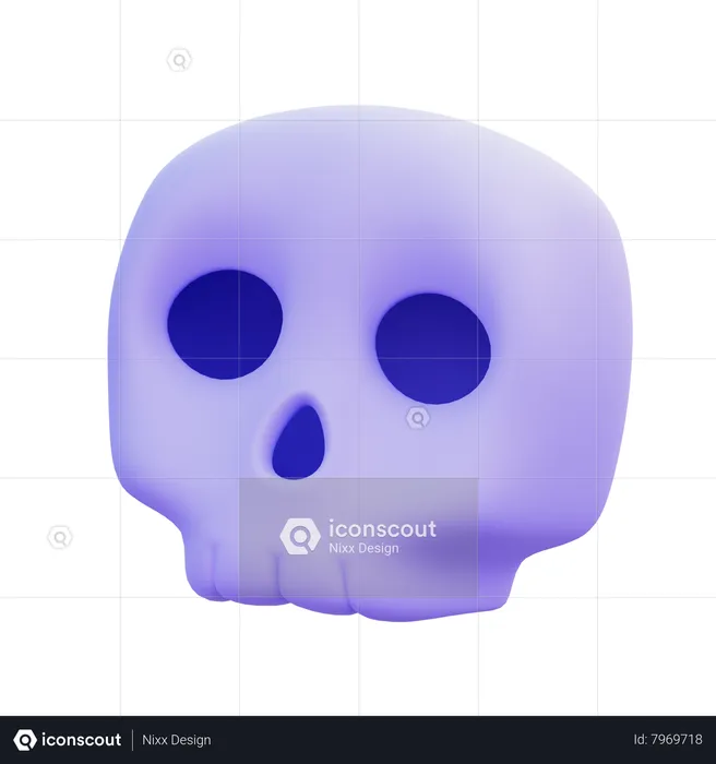 Skull Head  3D Icon
