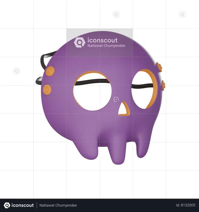 Skull Mask  3D Icon