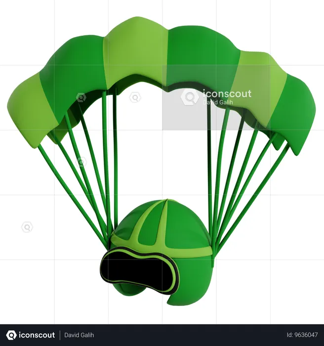 Skydiving Adventure Gear Sport  3D Icon