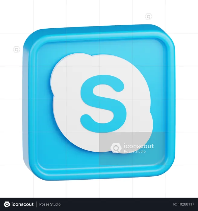 Skype-Logo  3D Icon