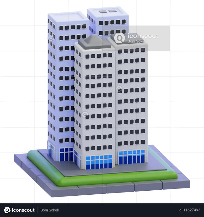 Skyscraper  3D Icon