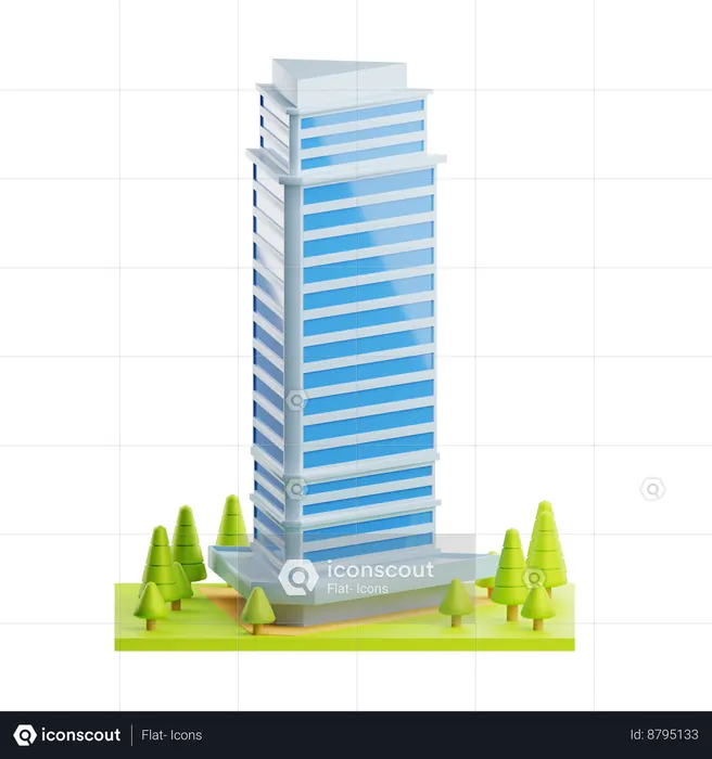 Skyscraper  3D Icon