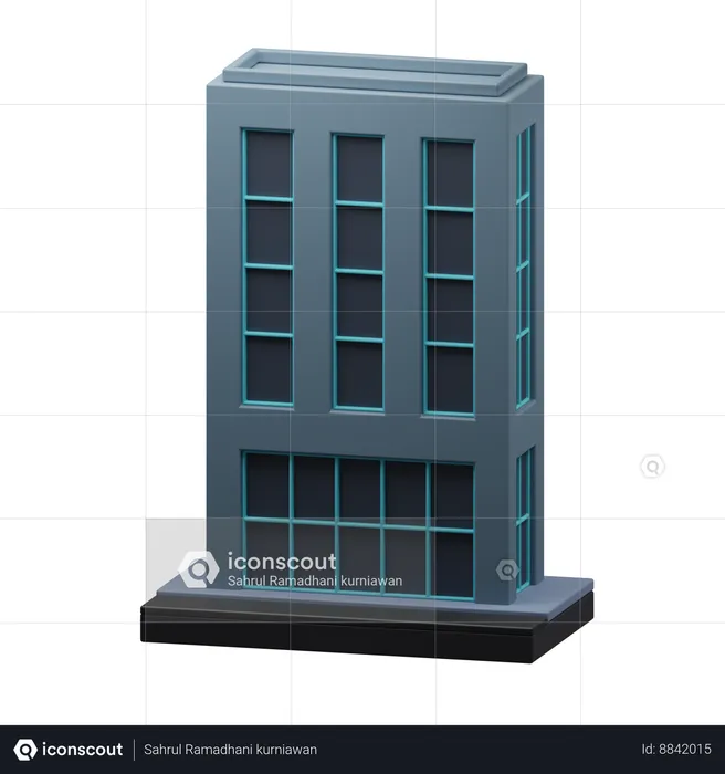 Skyscraper Building  3D Icon