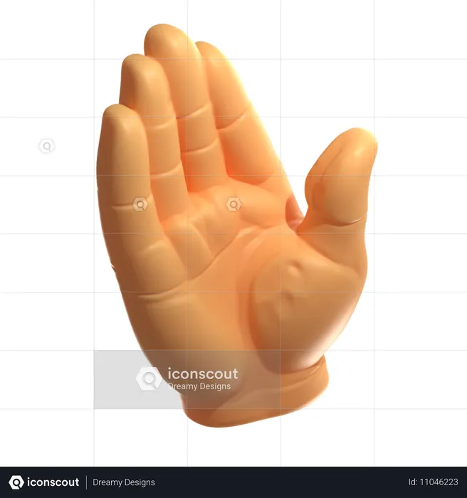 Slap Hand Gesture  3D Icon