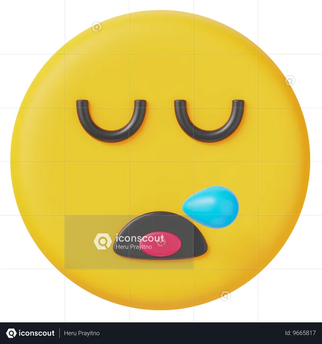 寝る Emoji 3D Icon