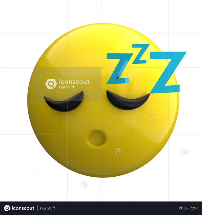 Sleep Emoji Emoji 3D Icon