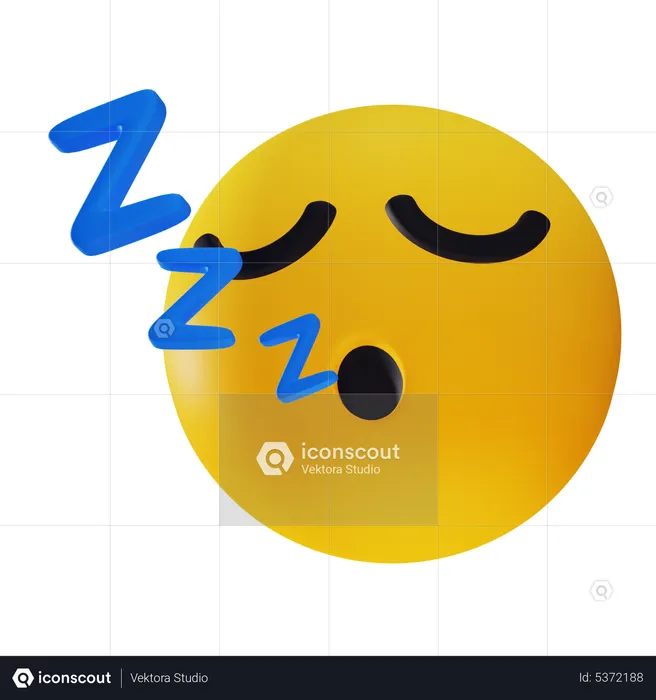 Sleep Emoji Emoji 3D Icon