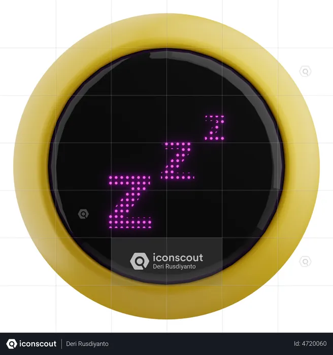 Sleep Robot Emoji 3D Emoji