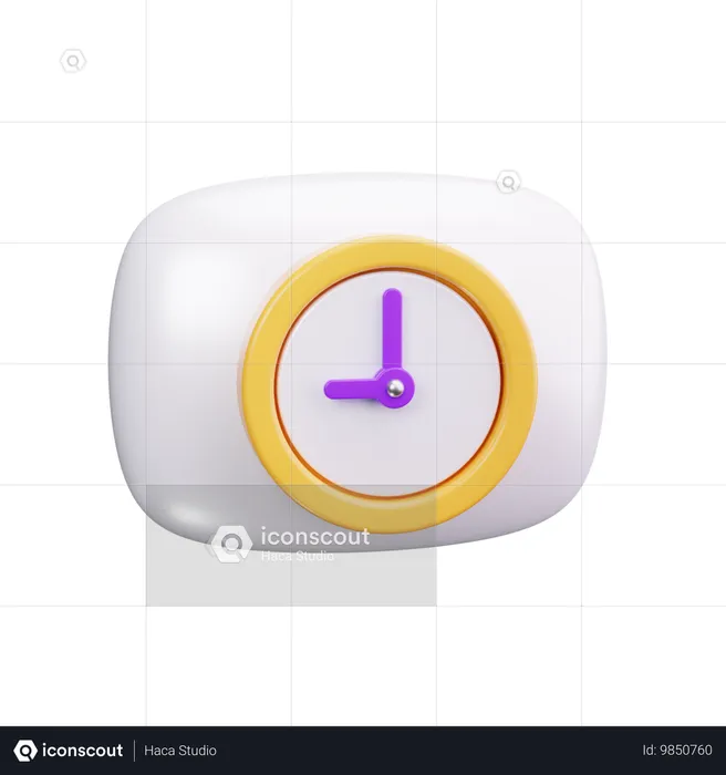 Sleep time  3D Icon