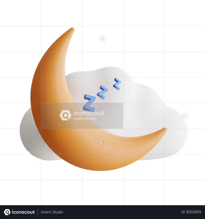 Sleeping  3D Icon