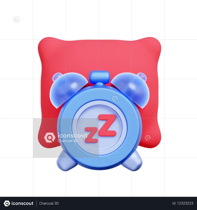 수면 알람 시계  3D Icon