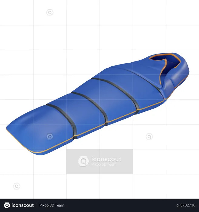 Sleeping Bag  3D Illustration