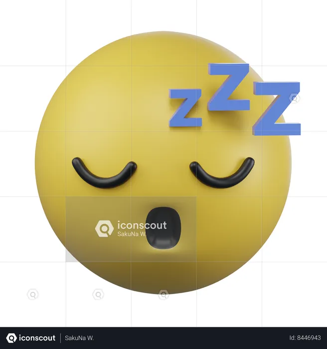 Sleeping Face Emoji Emoji 3D Icon